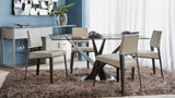 Crystal Rectangular Glass Dining Table in 2 Sizes