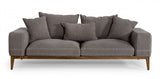 Corinne Grey Fabric Living Room Collection