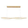 Twisted Brushed Gold LED Chandelier
