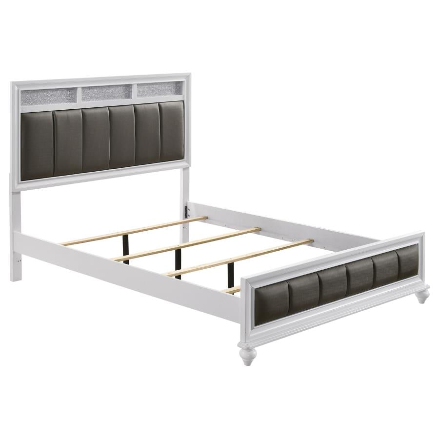 Barras Transitional Glam White Bedroom Collection
