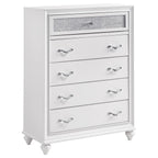 Barras Transitional Glam White Bedroom Collection