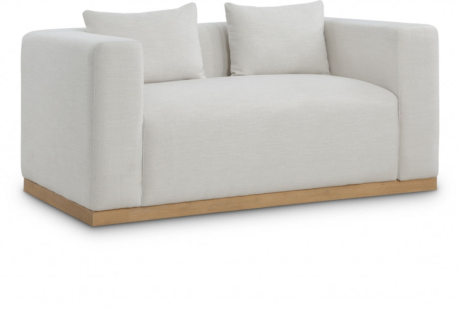 Allie Living Room Collection with Natural Wood Base