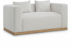Allie Living Room Collection with Natural Wood Base