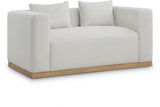 Allie Living Room Collection with Natural Wood Base