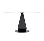 Gea Round Glass Dining Table in 3 Glass Top Sizes