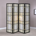 Floral Design 4-Panel Room Divider