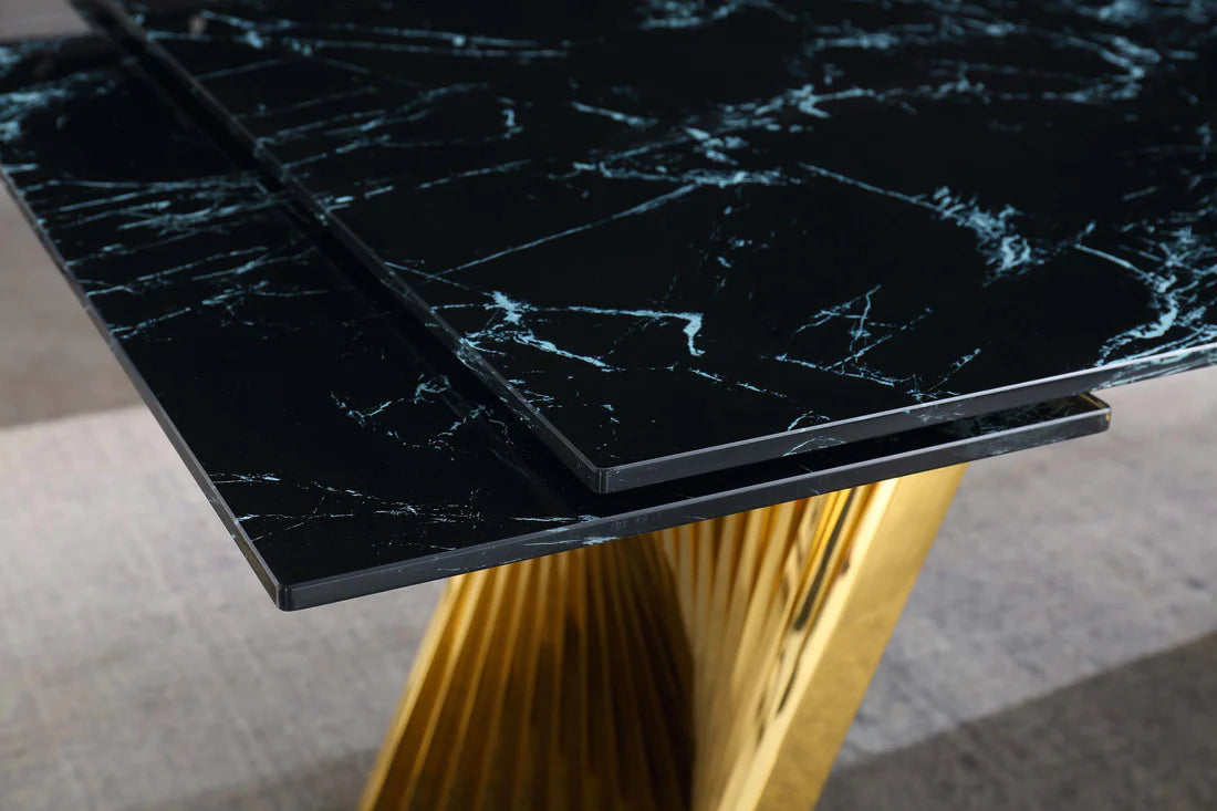Luna Black Extendable Dining Room Collection