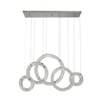 Crystal Hoop Chandelier with 5 Lights