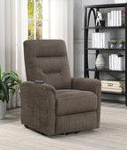 Henry Fabric Power Lift Recliner Chair in Brown or Beige