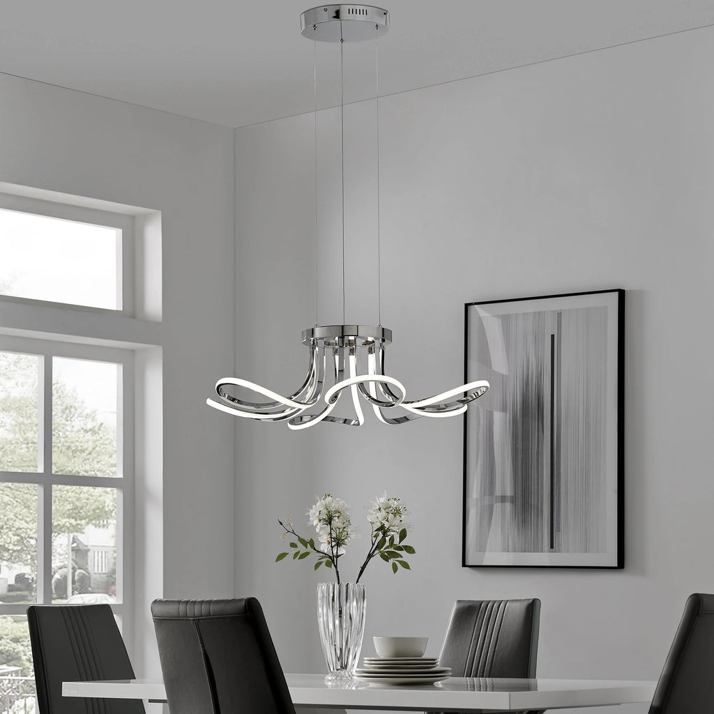 Flower Petal LED Chandelier