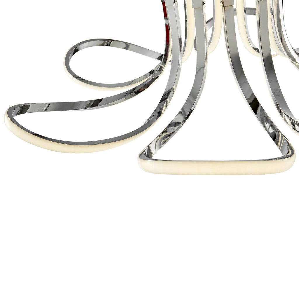 Flower Petal Flush Mount LED Chandelier