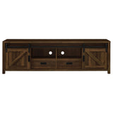 Sacha Media Stand with Sliding Barn Doors in 2 Color Options