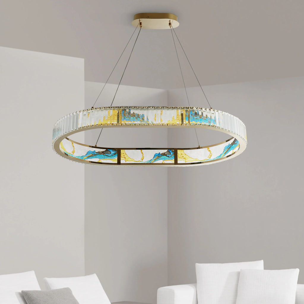 Golden Radiance Chandelier in 2 Sizes