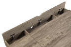 Rustic Driftwood Office Desk with Storage