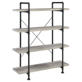 Industrial Grey Driftwood Bookcase