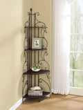 Traditional Corner Bookcase in Copper