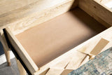 Checkered Pattern Console Table with Storage Drawers