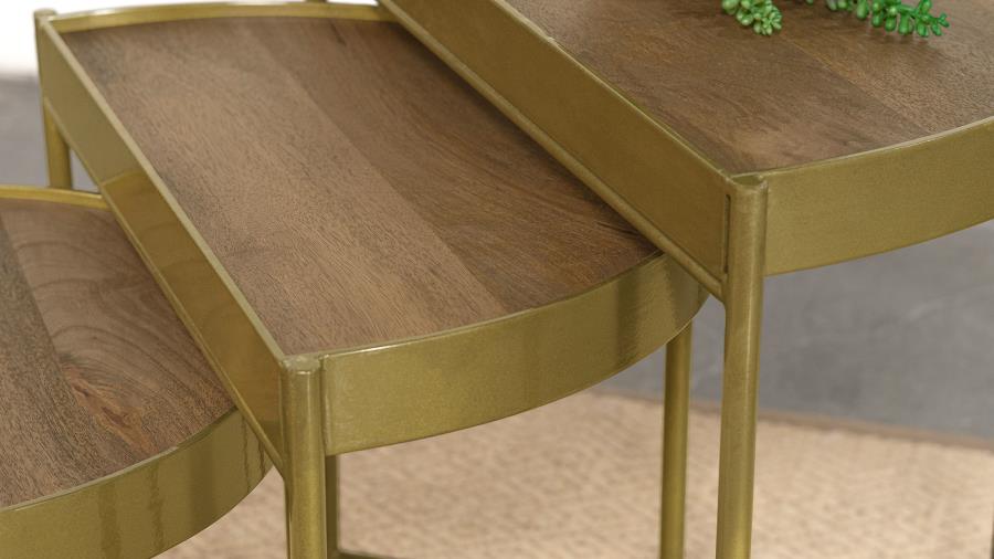 Demilune Accent Nesting Table