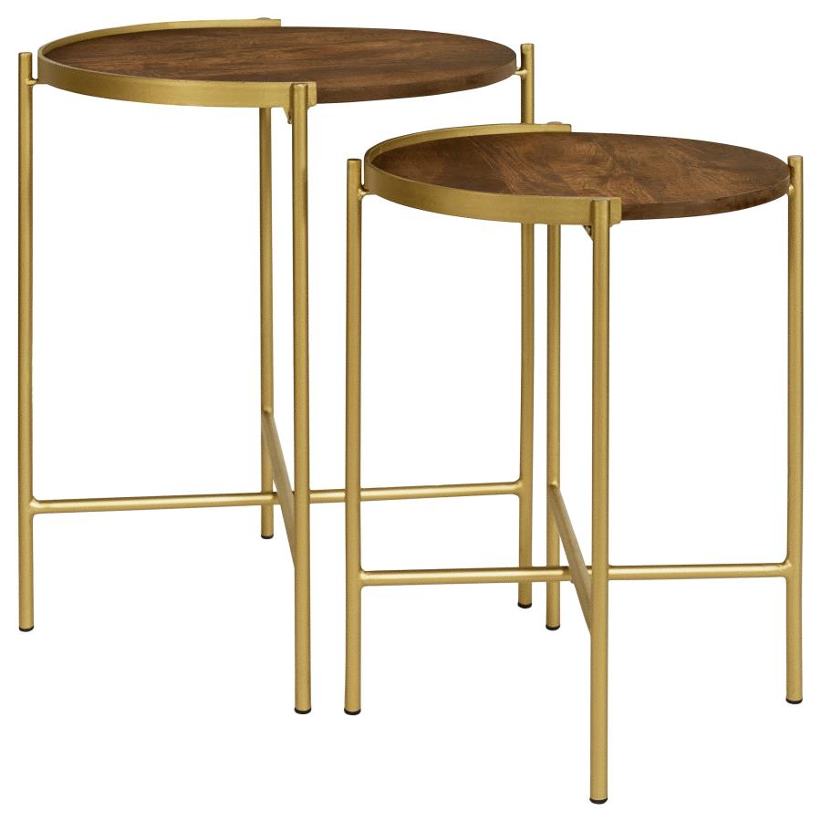Modern Round Accent Nesting Table
