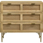 Zara Accent Cabinet with Brass Legs