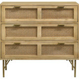 Zara Accent Cabinet with Brass Legs