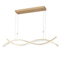 Lotte Brushed Gold Chandelier