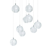 Crystal Spheres Chandelier with 9 Lights