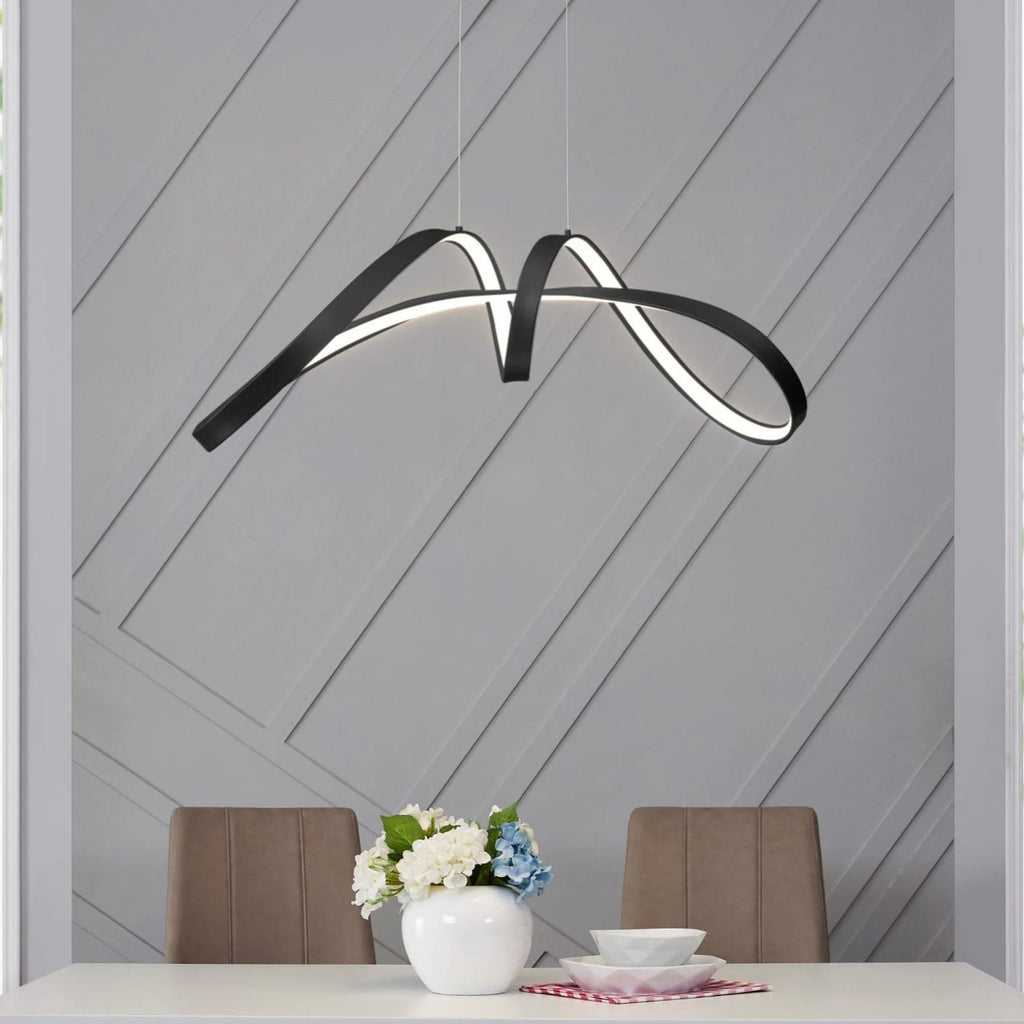 Becky LED Chandelier in Black or Gold