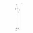 Silver Dimmable LED Floor Lamp