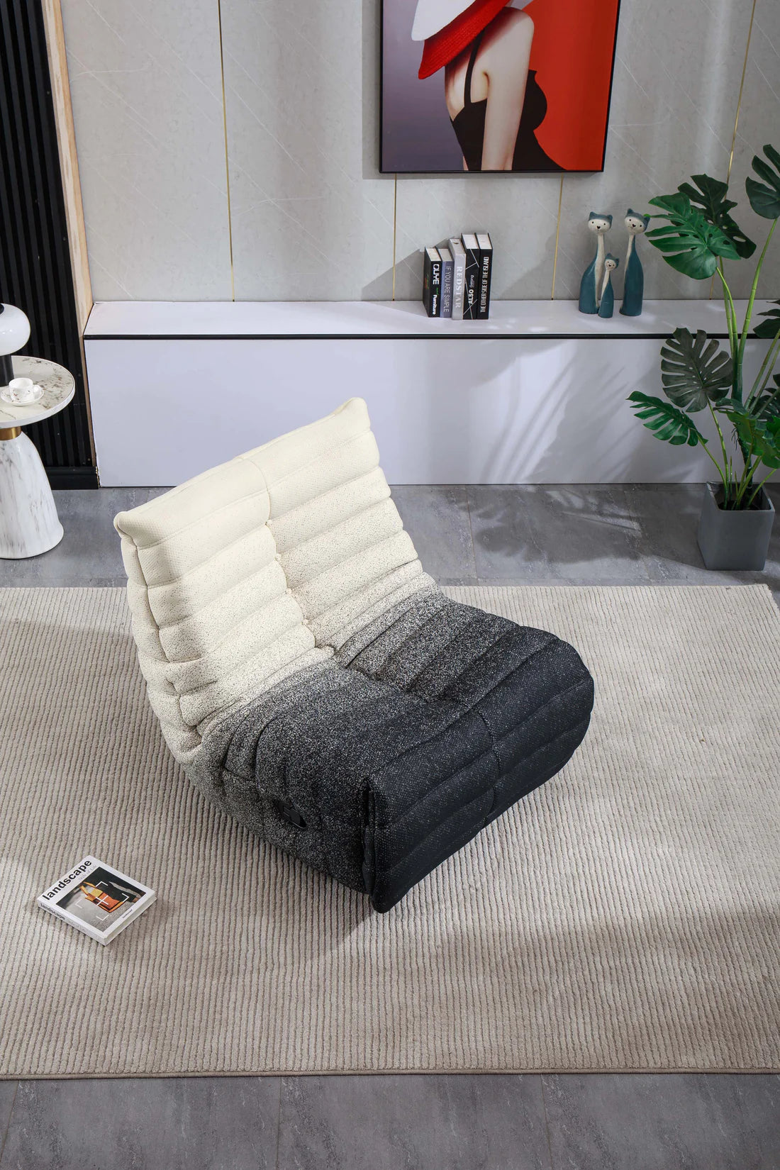 Fabric Rocker Recliner Accent Chair in 3 Color Options