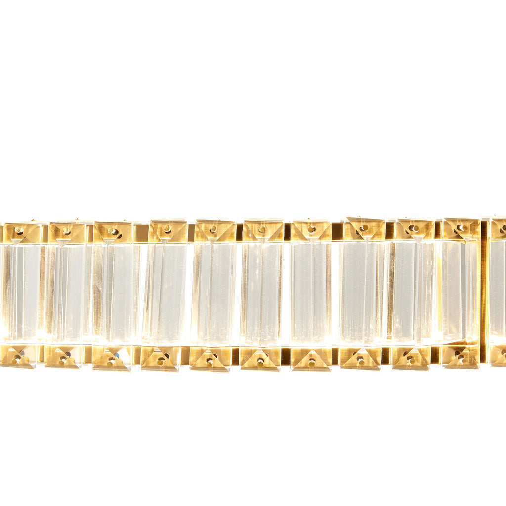 Alex Brushed Gold and Crystal Chandelier