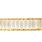 Alex Brushed Gold and Crystal Chandelier