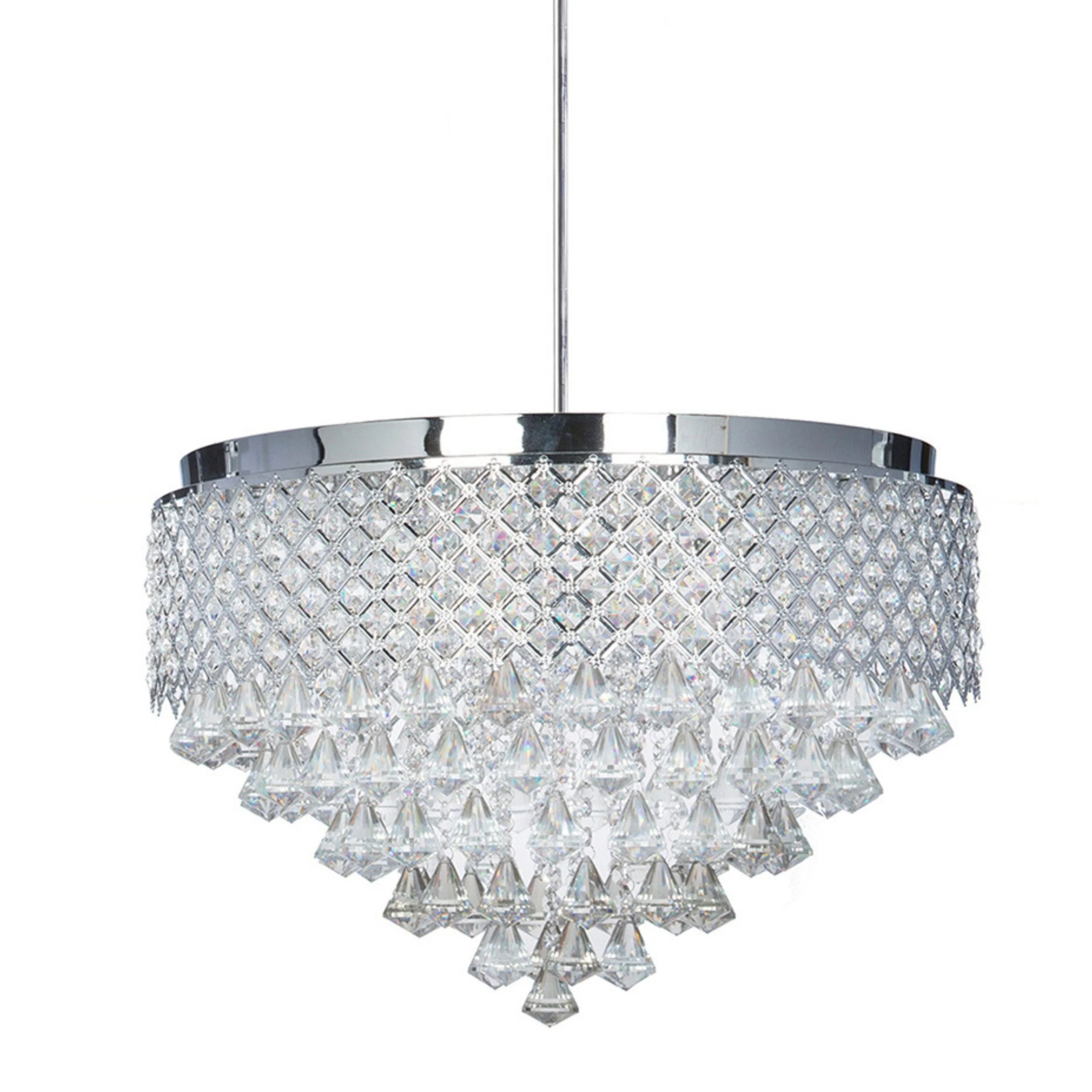 Cindy Crystal Round Chandelier in 3 Sizes