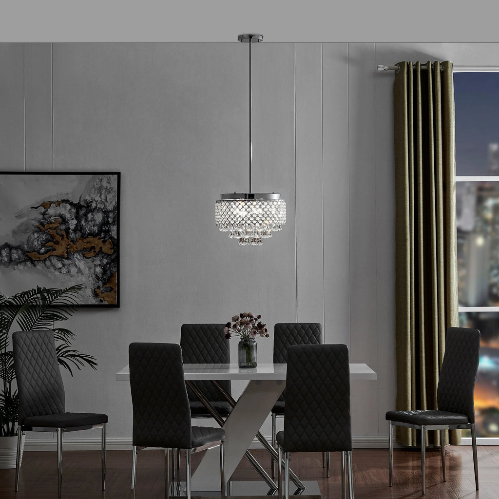 Cindy Crystal Round Chandelier in 3 Sizes