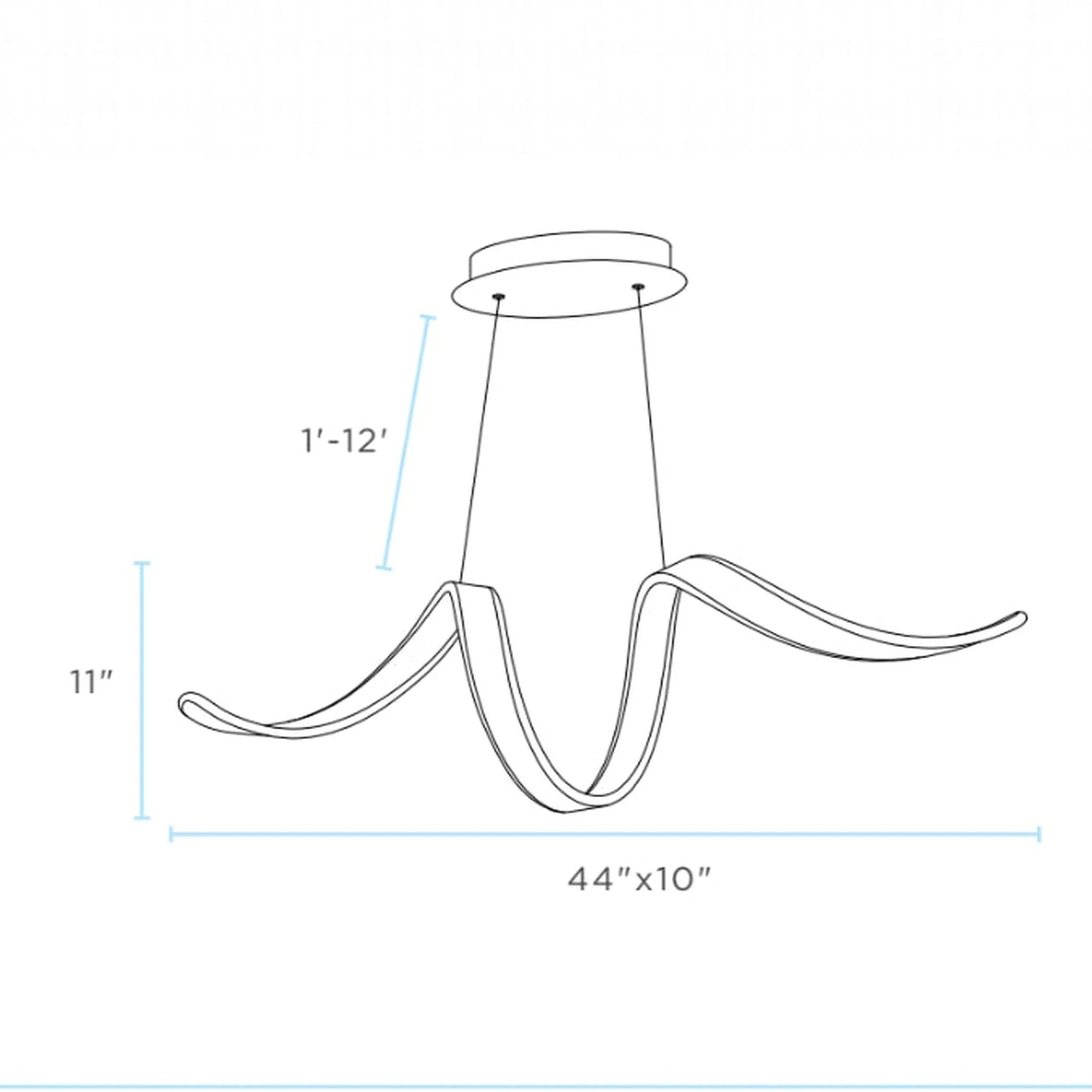 Cooper LED Chandelier in 2 Finishes