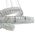 Crystal Round Rings LED Chandelier