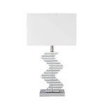 Dual Tone Table Lamp with Wavy Base
