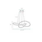 Edith Gold LED Chandelier