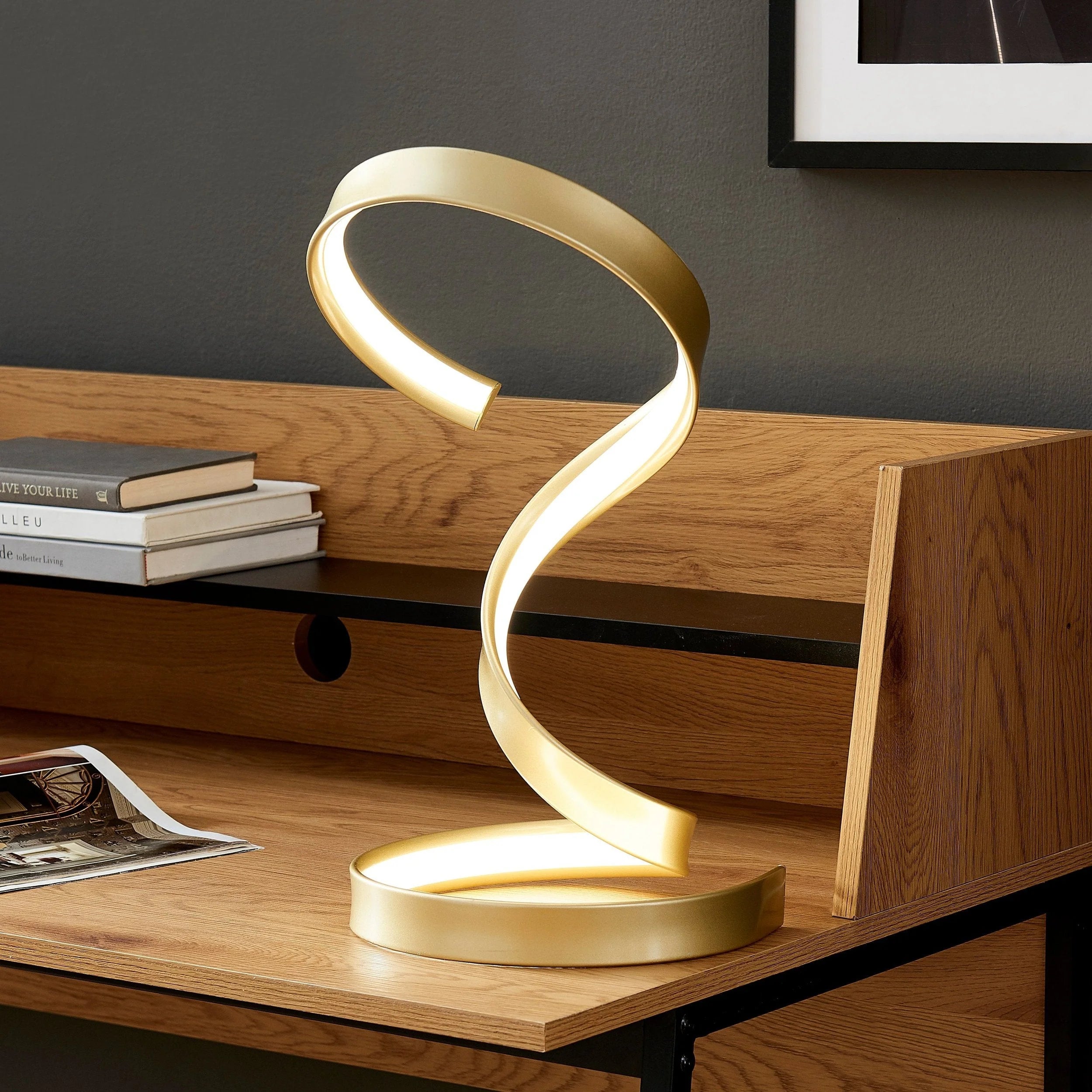Hamlin LED Table Lamp with 4 Color Options