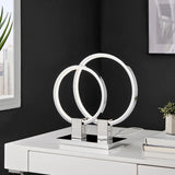 Ring Design LED Table Lamp in 2 Sizes & 2 Colors