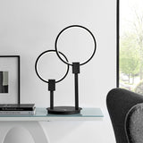 Ring Design LED Table Lamp in 2 Sizes & 2 Colors