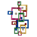 Multicolor Metal 3D Wall Art