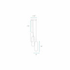 Clips LED Chandelier in 3 Finishes & 2 Sizes
