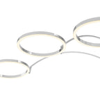 Arched Floor Lamp with 3 LED Rings