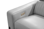 Cameron Leather Match Reclining Sectional