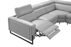 Cameron Leather Match Reclining Sectional