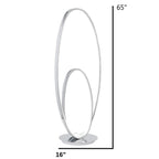 Oval Dimmable LED Floor Lamp