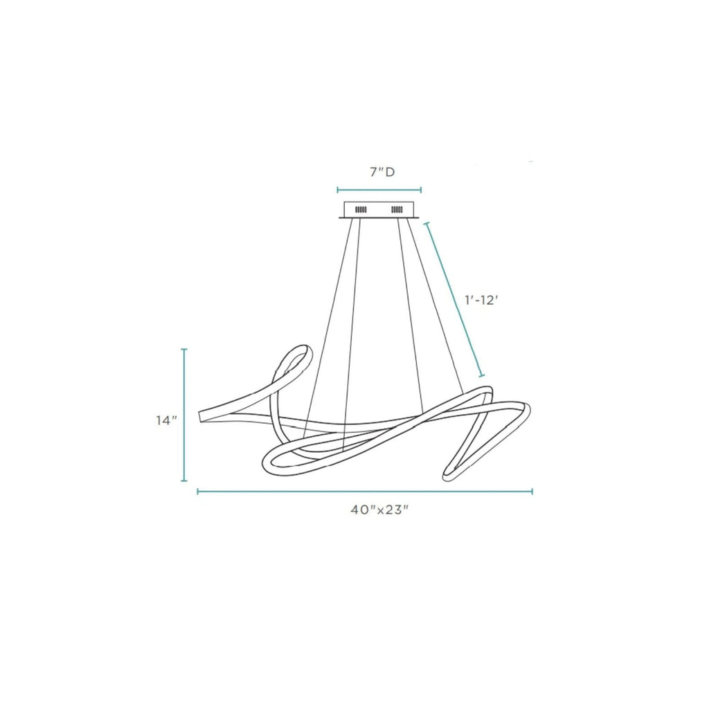 Moses LED Chandelier in 5 Finishes