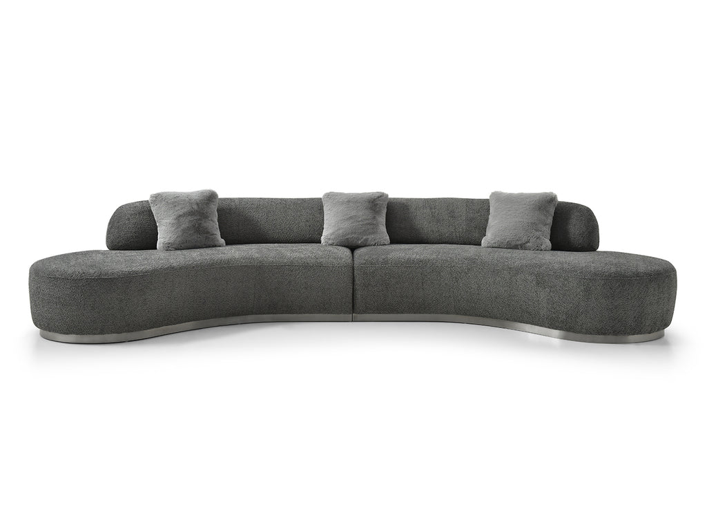 Whiteline Perla Curved Sofa in 2 Colors