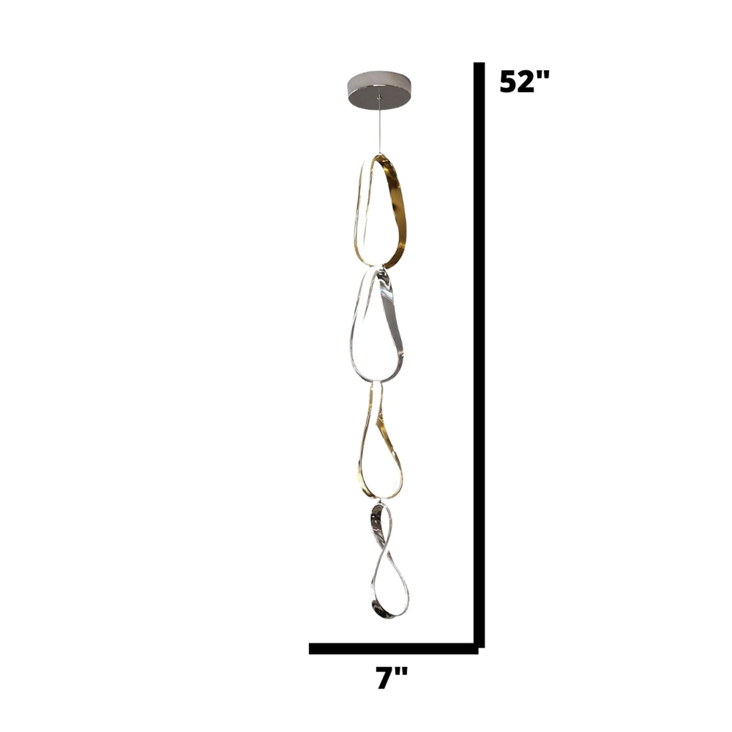 Perry Gold & Chrome Pendant